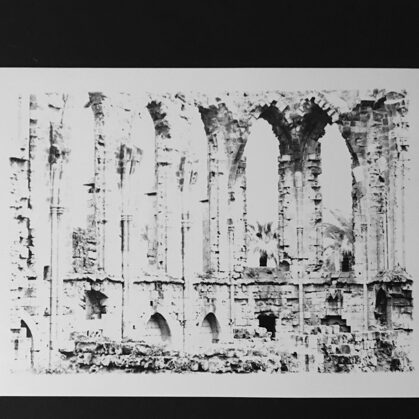 skeleton /// print on cardboard (17x14,5 cm) 